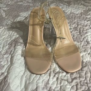 Gorgeous clear platform sandals